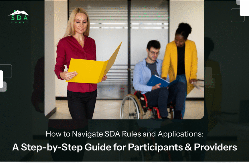 Specialist Disability Accommodation Rules (SDA)& Applications: A Step-by-Step Guide
